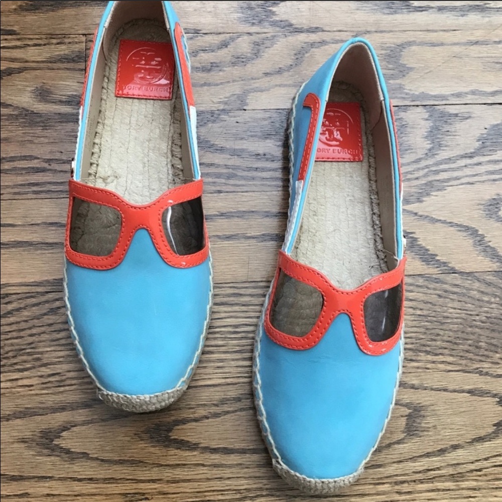 NIB Tory Burch Sunglasses Canvas Espadrilles